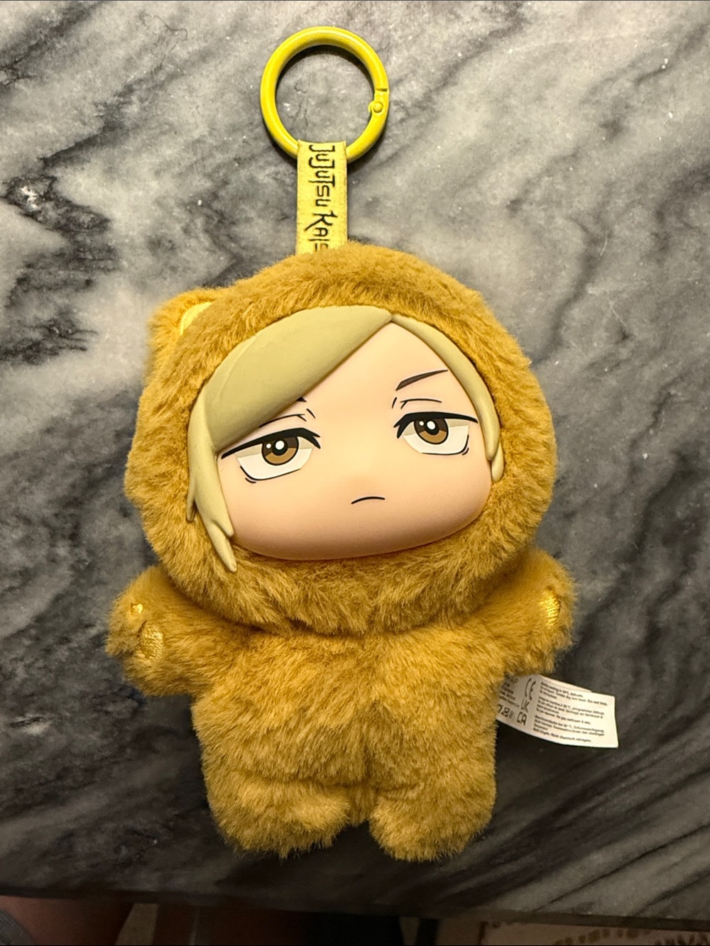 Jujutsu Kaisen Kento Narami Cat Ear Plush Keychain Yellow